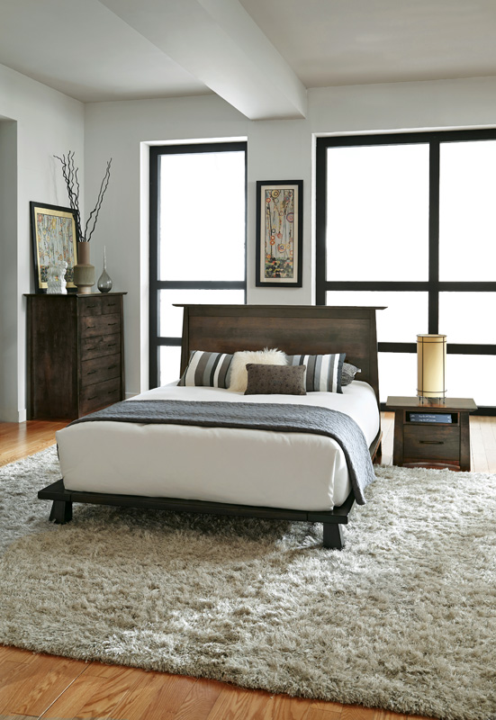 Naomi Sleep Collection – Shown in Soft Maple-Charcoal