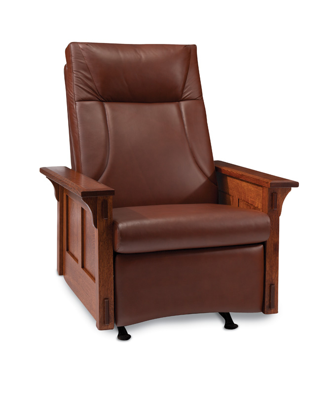 McCoy Rocker/Recliner – with leather cushions