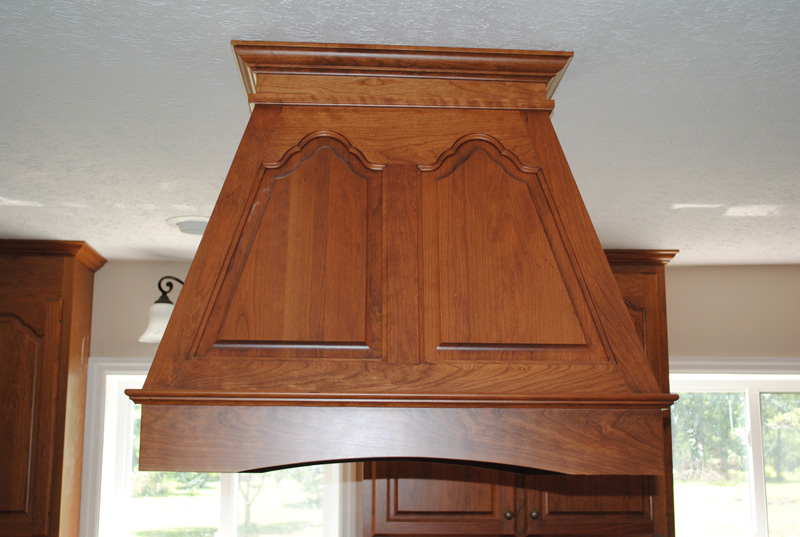 Cherry Angled Island Wood hood