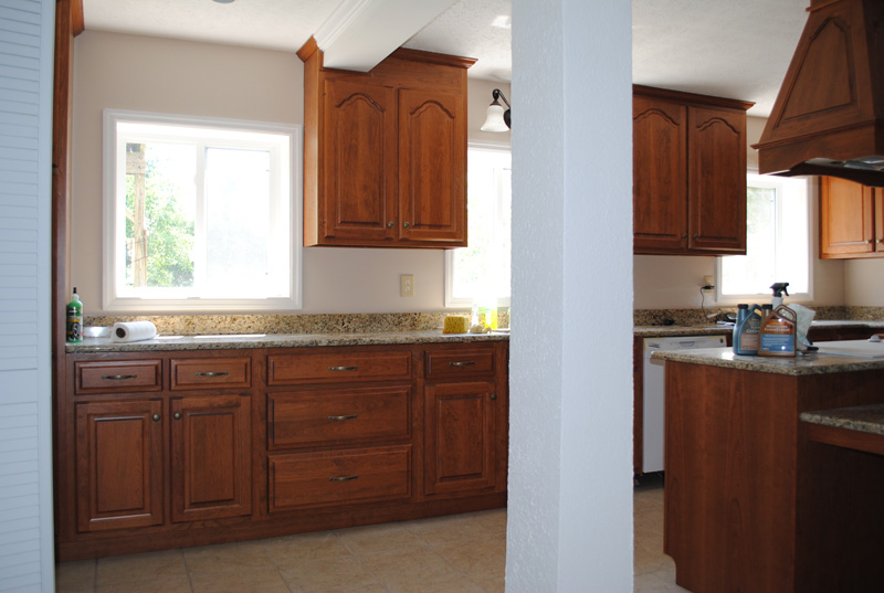 Cherry Roman Arch doors -Kitchen