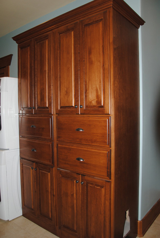 Mud Room stained Maple