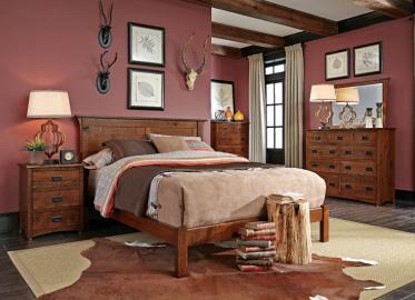 San Miguel Sleep Collection – Shown in Character Quarter-Sawn White Oak-Michaels. Available in Express and QuickShip