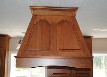 Cherry Angled Island Wood hood