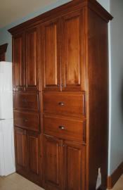 Mud Room stained Maple